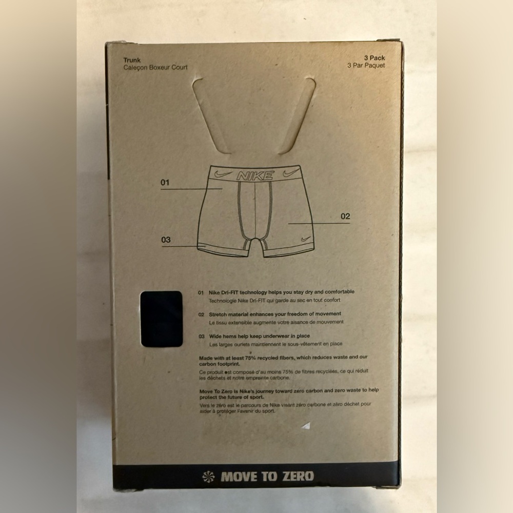Nike Dri-FIT Essential Micro Boxer Briefs - Black - Picture 5 of 6
